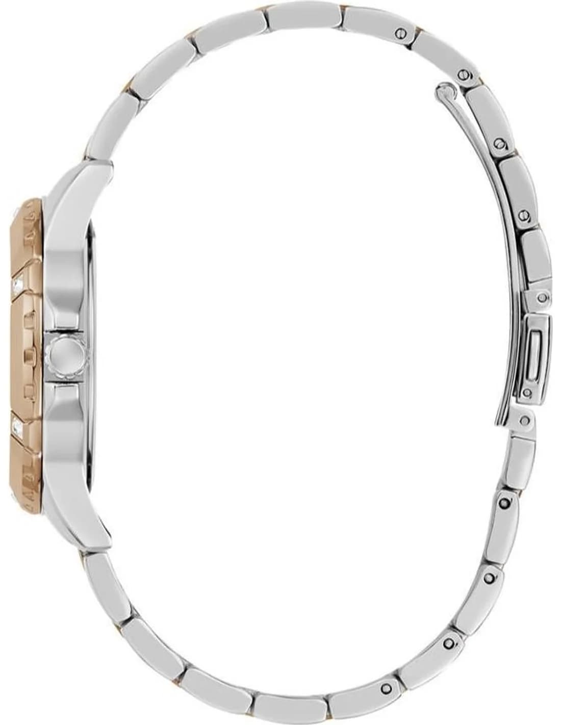 Zoom sur le cadran bordeaux du Guess GW0723L2