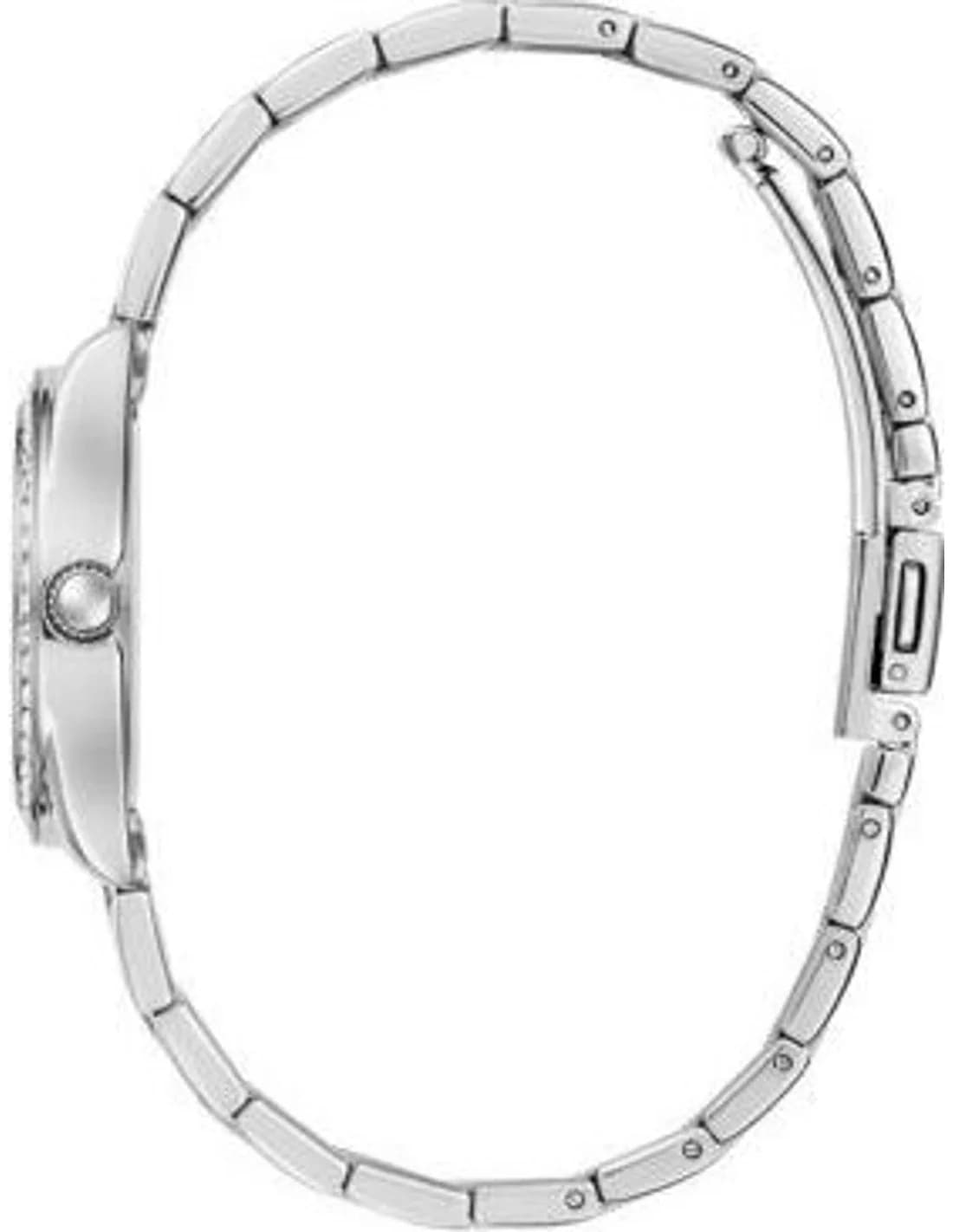 Zoom sur le cadran argent du Guess GW0841L6