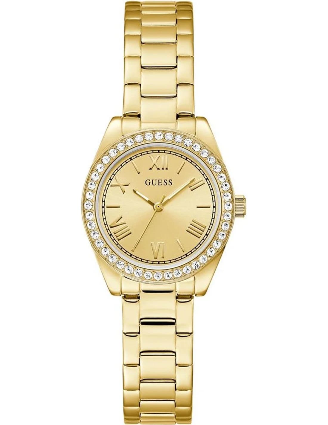 Montre Femme Guess Mini Luna GW0841L7 cadran doré bracelet acier