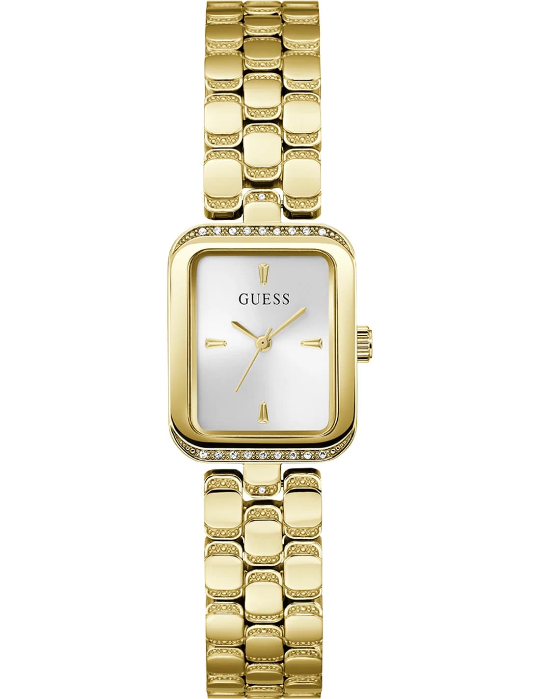 Garde-temps Guess GW0865L2 pour femme, cadran argenté, finition acier