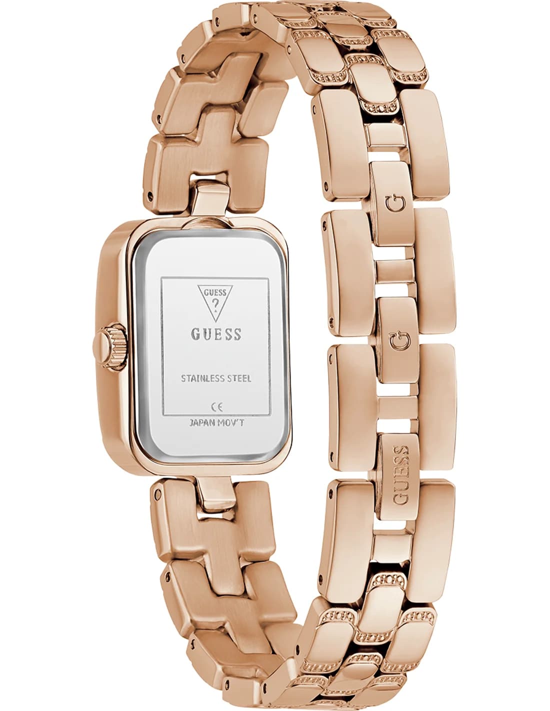 Zoom sur le cadran argent du Guess GW0865L3