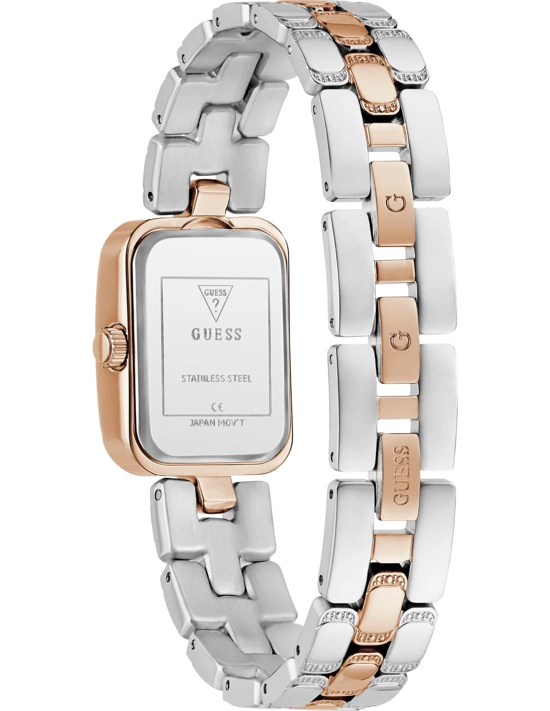 Zoom sur le cadran rose du Guess GW0865L5