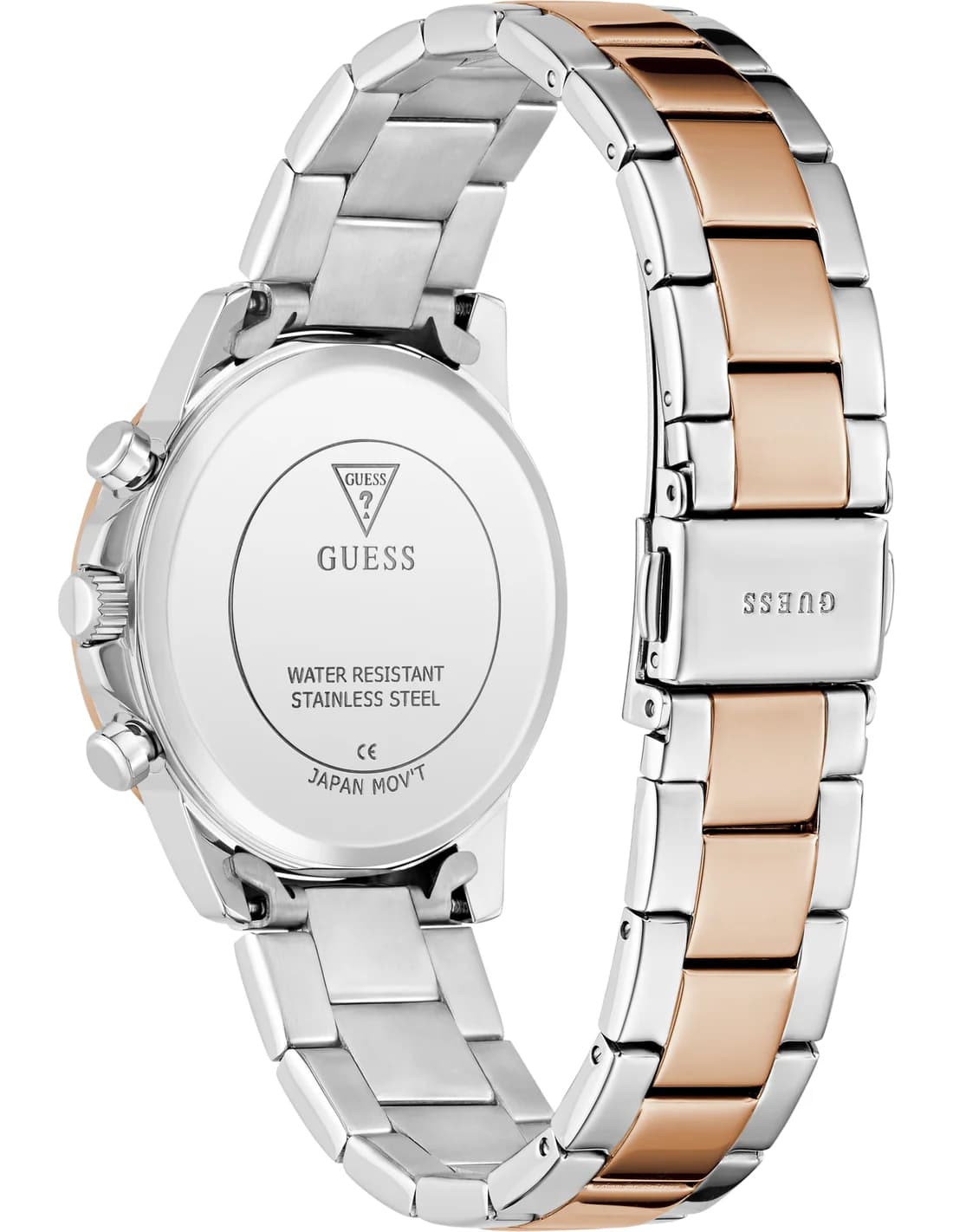 Zoom sur le cadran bordeaux du Guess GW0933L5