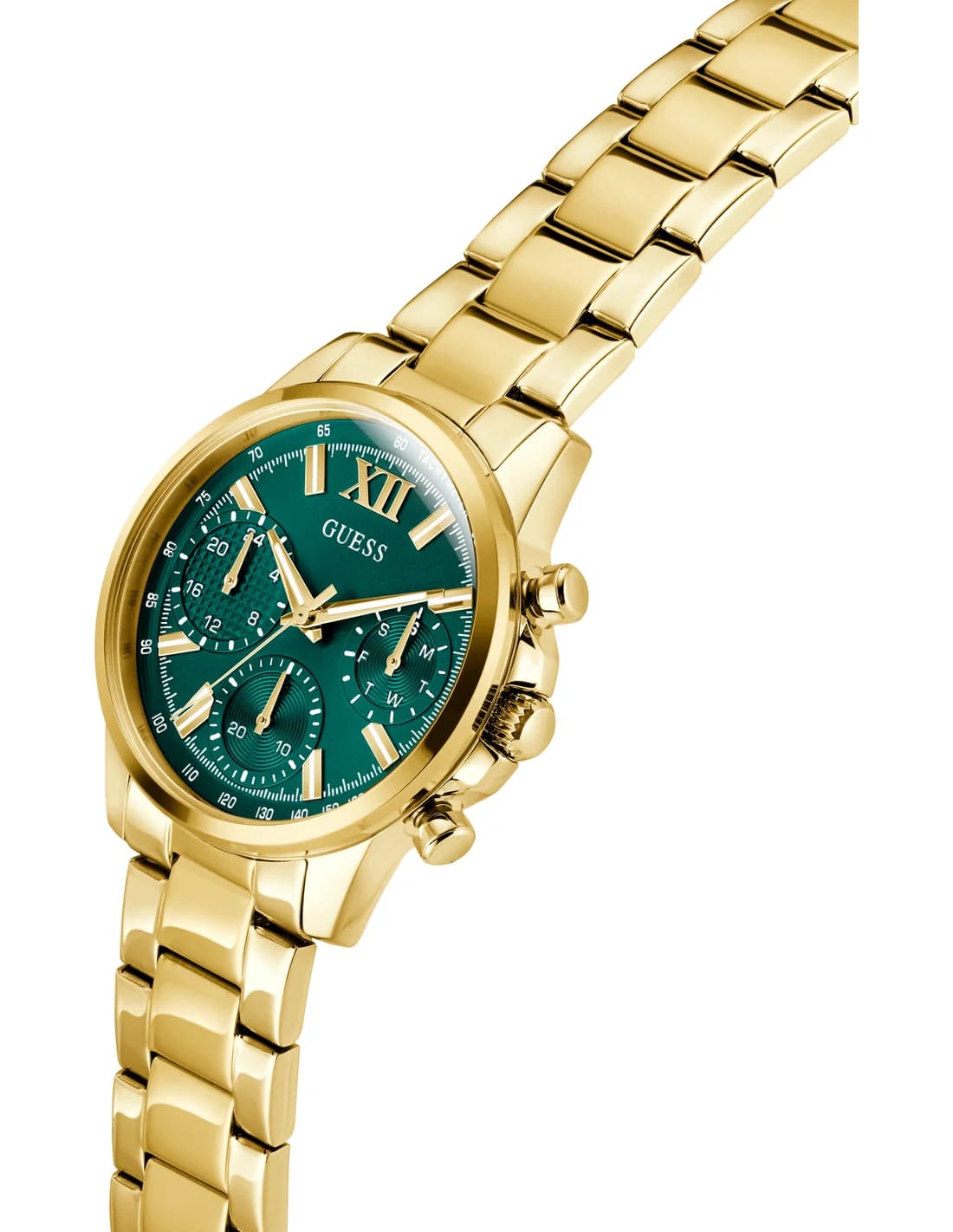 Le garde-temps Guess GW0933L6 vu de profil