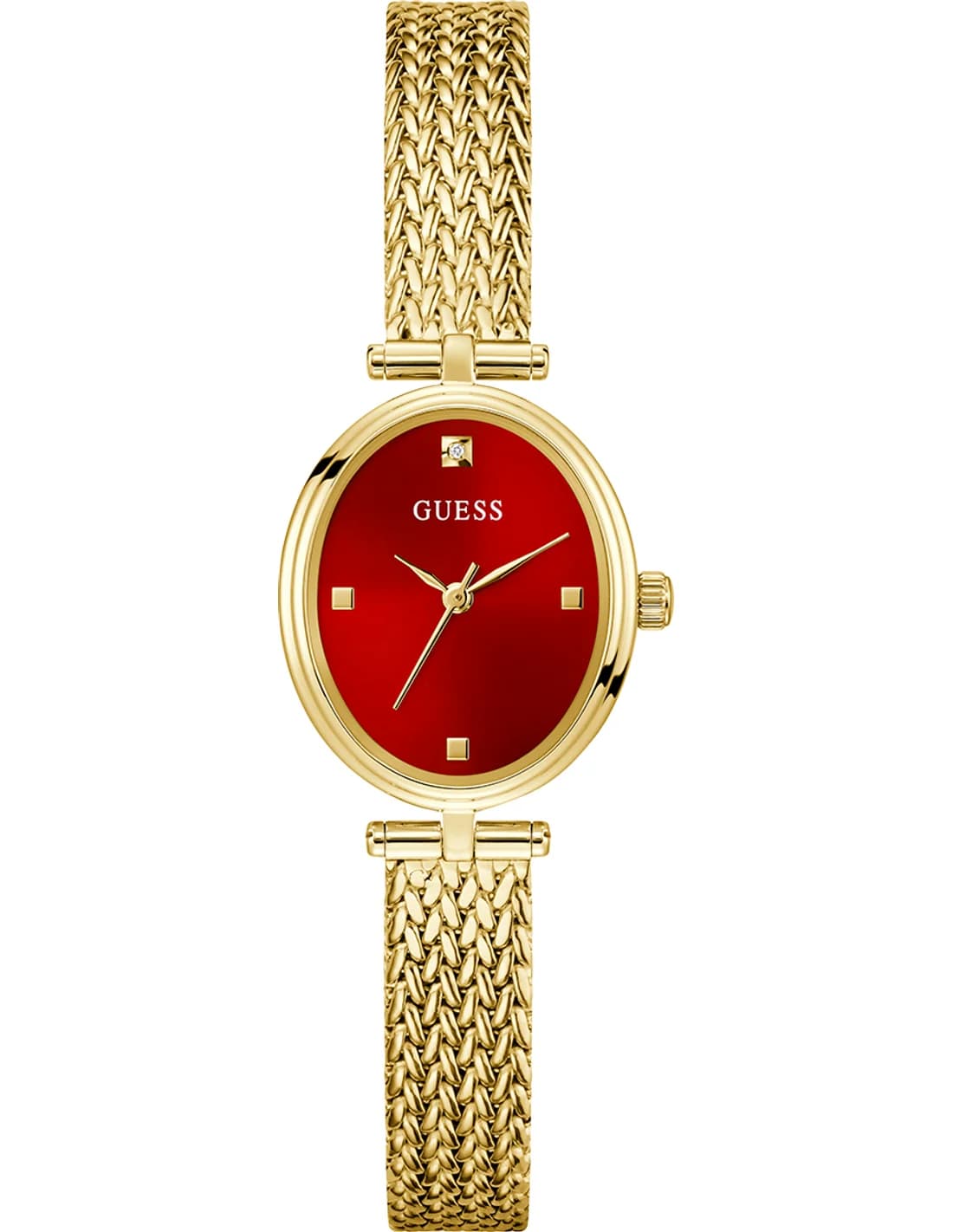 Montre Guess GW0935L4 femme cadran rouge bracelet acier