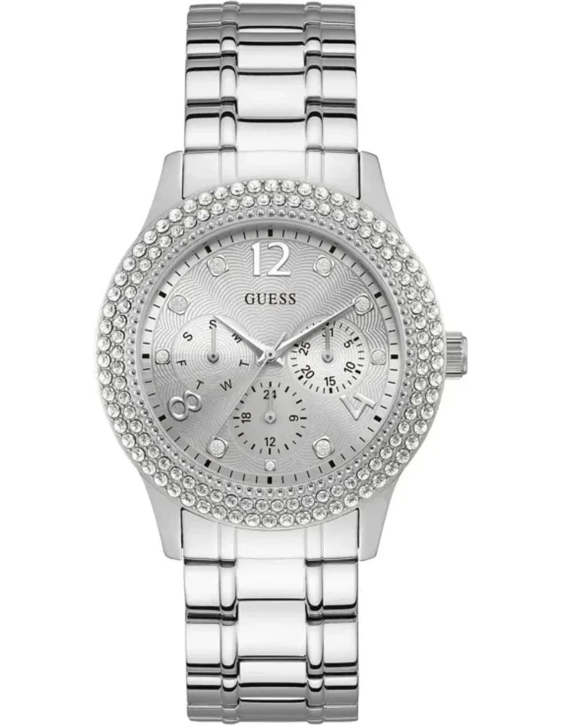 Montre Femme Guess W1097L1 Bedazzle Acier Inoxydable Argent