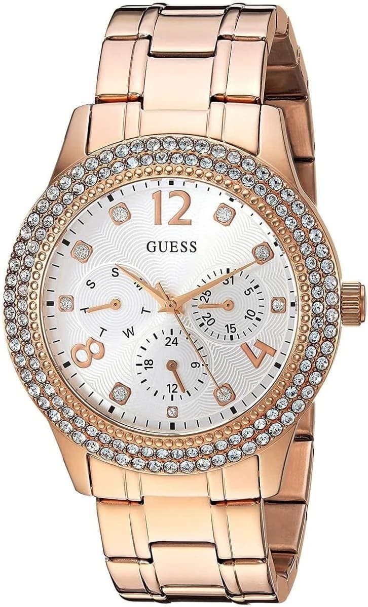 Montre Guess W1097L3 pour Femme en Acier Doré Rose