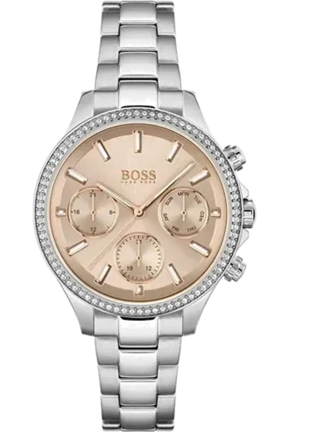 Montre Femme Hugo Boss Hera 1502565 en Acier, Cadran Rose Corail