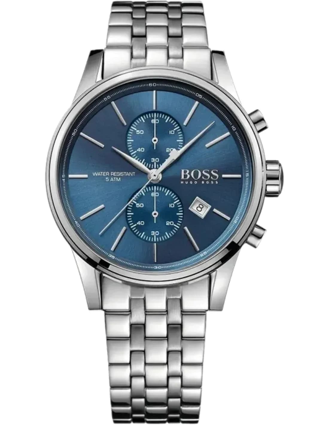 Montre Homme Hugo Boss 1513384 Classic Jet - Cadran Bleu Soleillé, Bracelet Acier