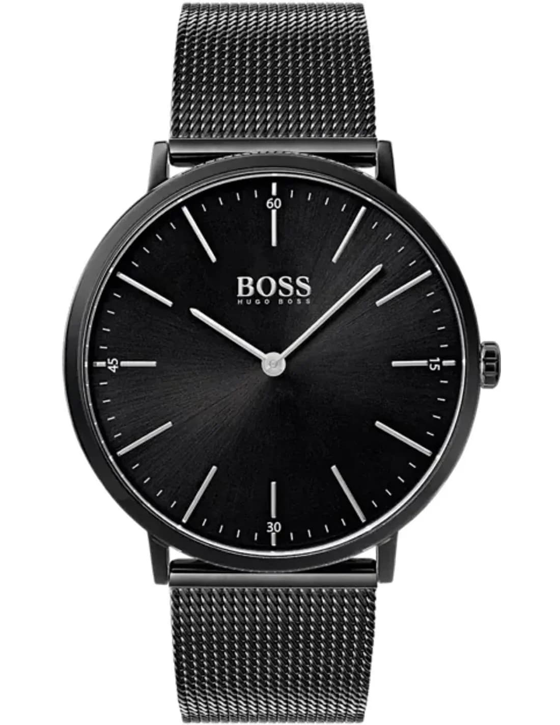 Montre Homme Hugo Boss Horizon 1513542 Extra-Plate Noire maille milanaise