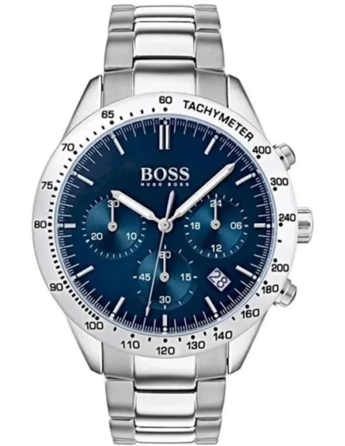 Montre Homme Hugo Boss 1513582 Chronographe Sport Acier Cadran Bleu