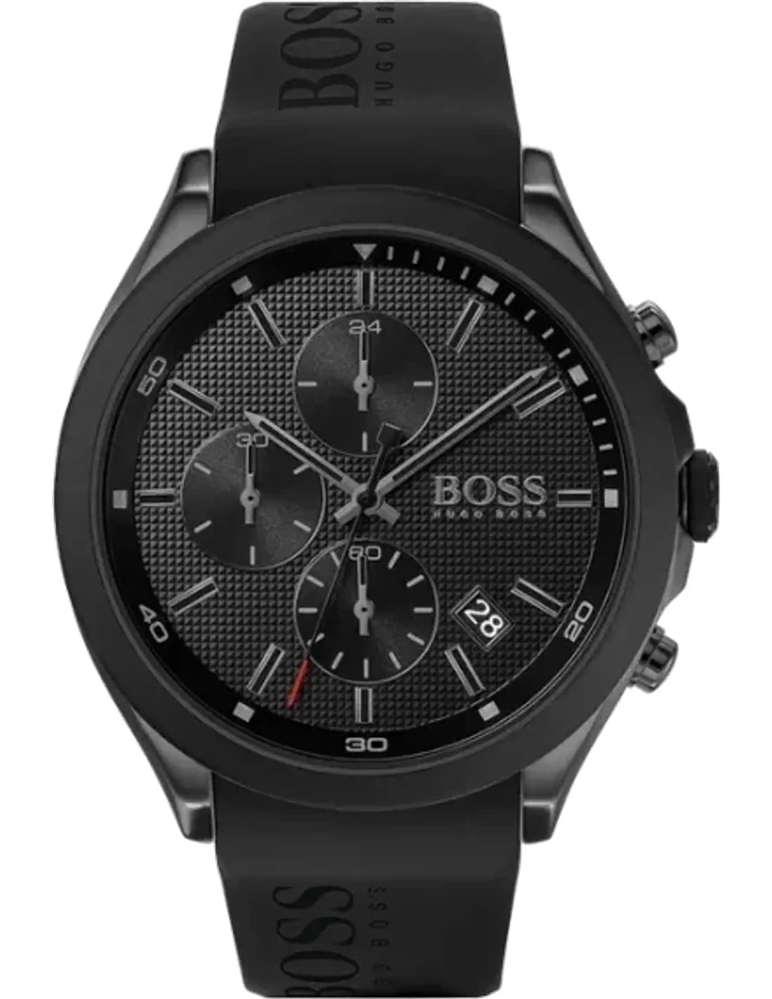 Montre Homme Hugo Boss 1513720 Velocity Chronographe Noir Silicone & Silicone