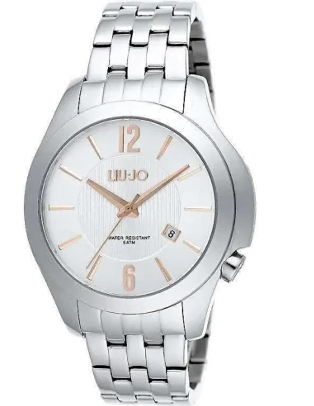 Montre Homme Liu Jo Luxury Bionic/Derby TLJ964, Cadran Noir, Bracelet Acier Argent