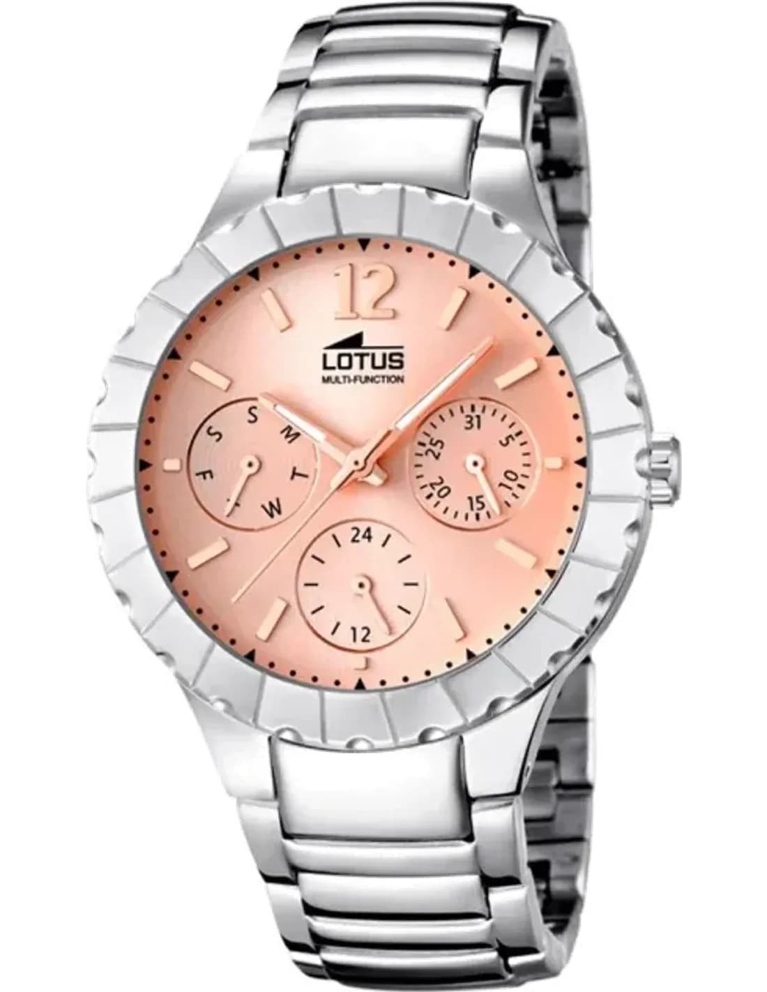 Montre Lotus Trendy L15902/3 pour Femme, Cadran Or Rose et Bracelet Argent