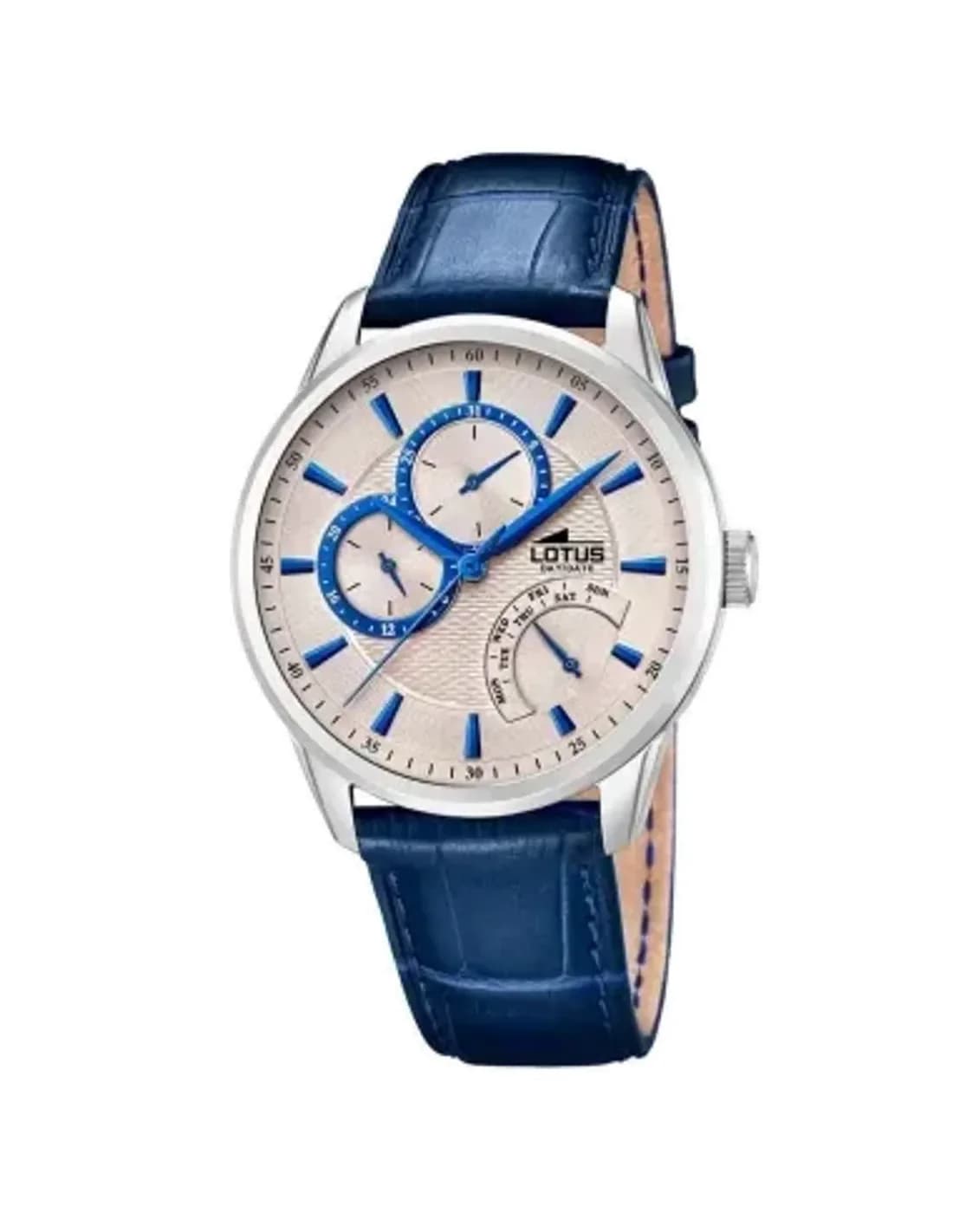 Montre Homme Lotus L15974/6 - Cadran Bleu, Bracelet Cuir Cuir