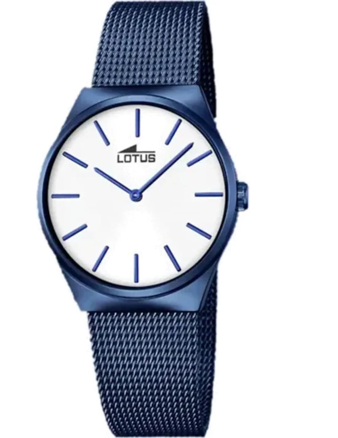 Montre Femme Lotus Trendy Bleu L18290/1 - Cadran Blanc Acier