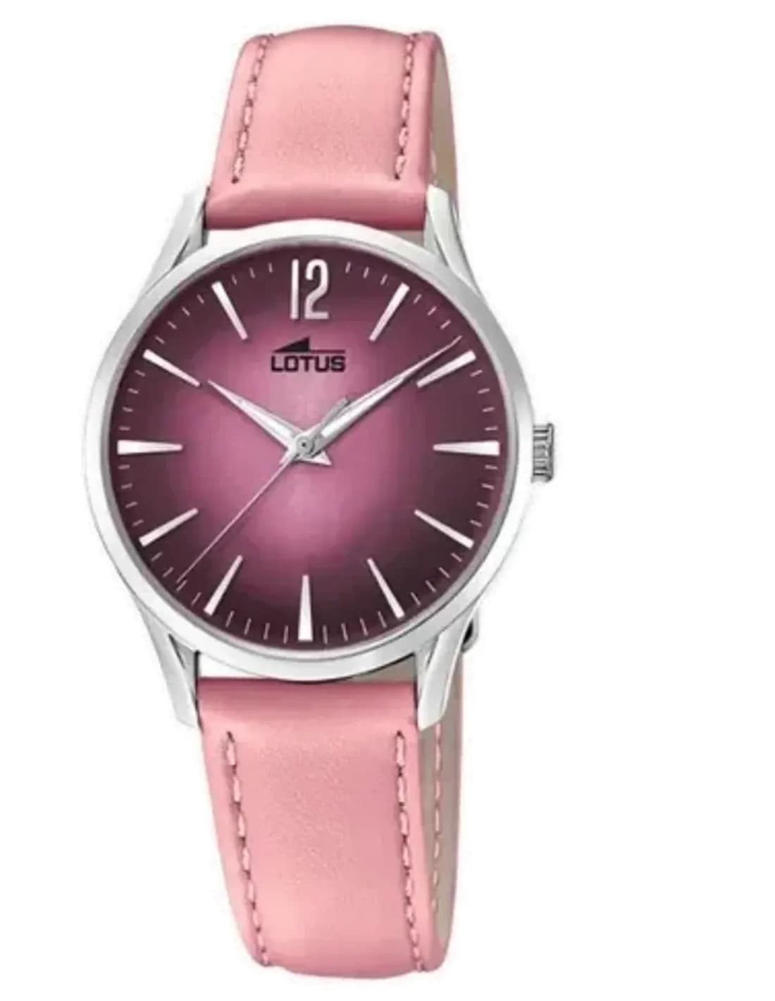 Montre Lotus Revival L18406/2 pour Femme, Cadran Violet, Bracelet Cuir Rose