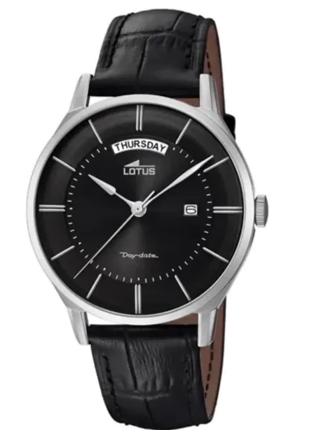 Montre Homme Lotus L18420/3 Cadran Noir Bracelet Cuir