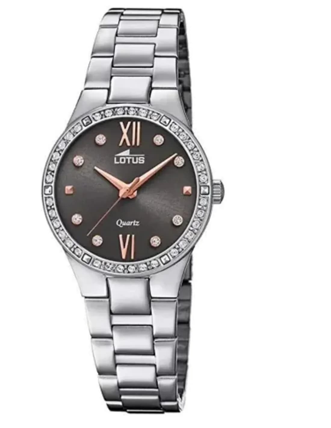 Montre Lotus L18460/2 pour Femme en Acier Argent Cadran Noir