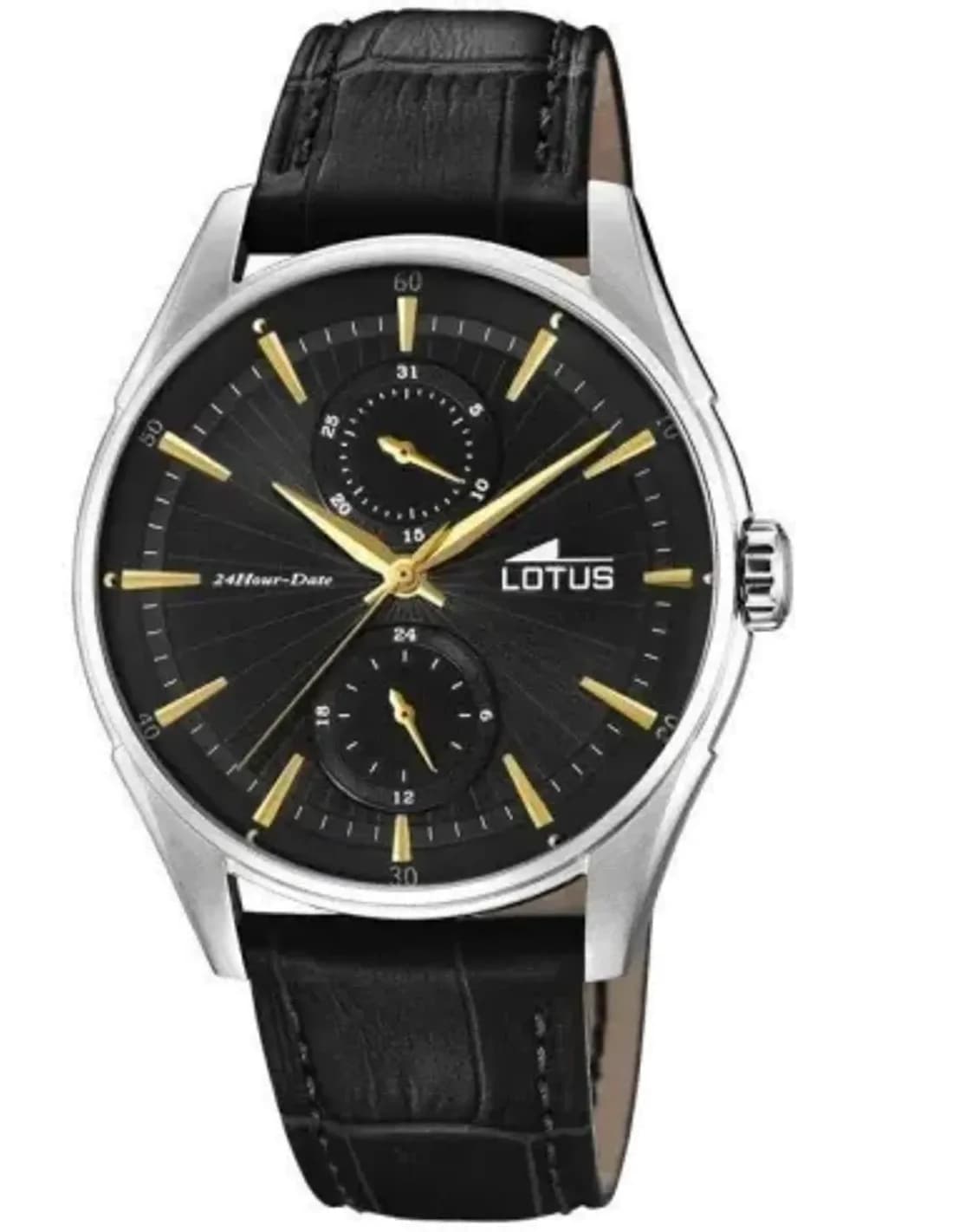 Montre Homme Lotus L18523/4 Chronographe Cuir Cadran Bleu Profond