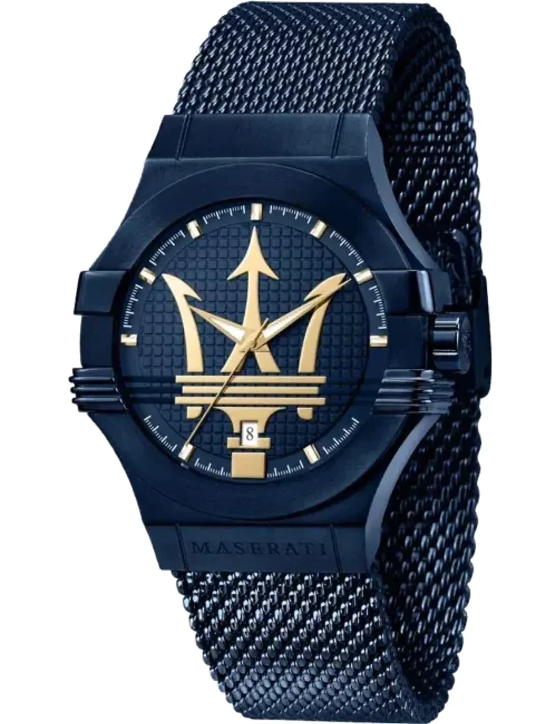 Montre Homme Maserati Potenza R8853108008 Quartz Acier Bleu 42 mm