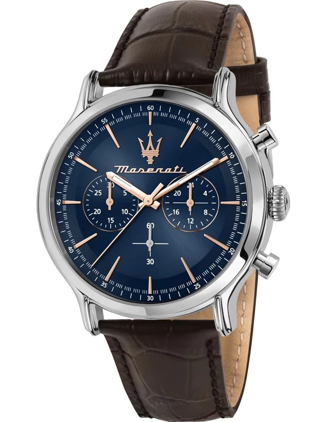 Montre Maserati Epoca R8871618014 homme argentée, acier inoxydable 42mm, quartz 10 ATM