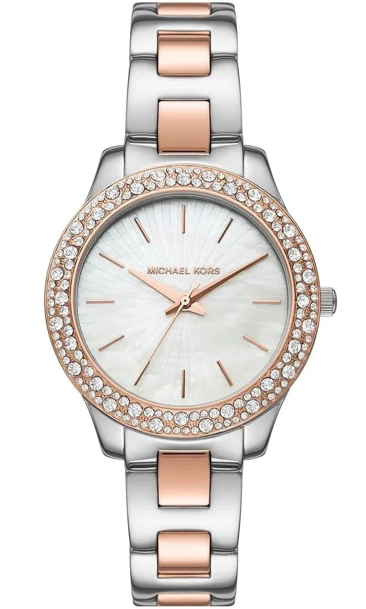 Montre femme Michael Kors Liliane MK1048 bracelet en acier inoxydable bicolore