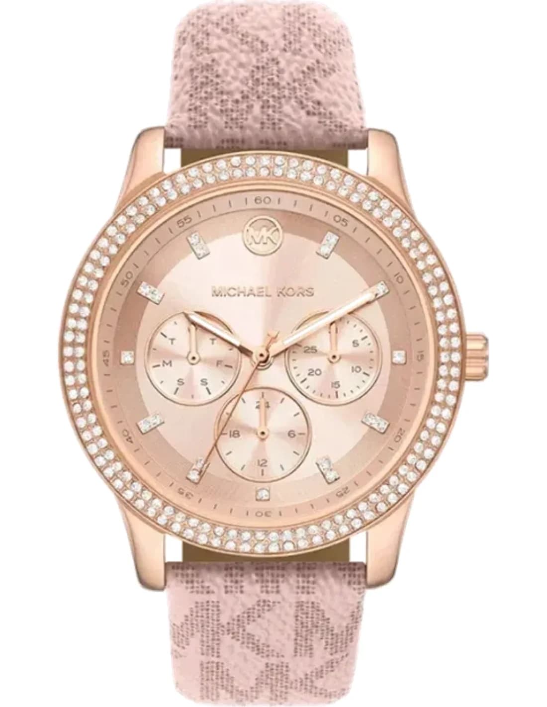 Montre Michael Kors MK2955 pour femme, cadran et bracelet en silicone rose