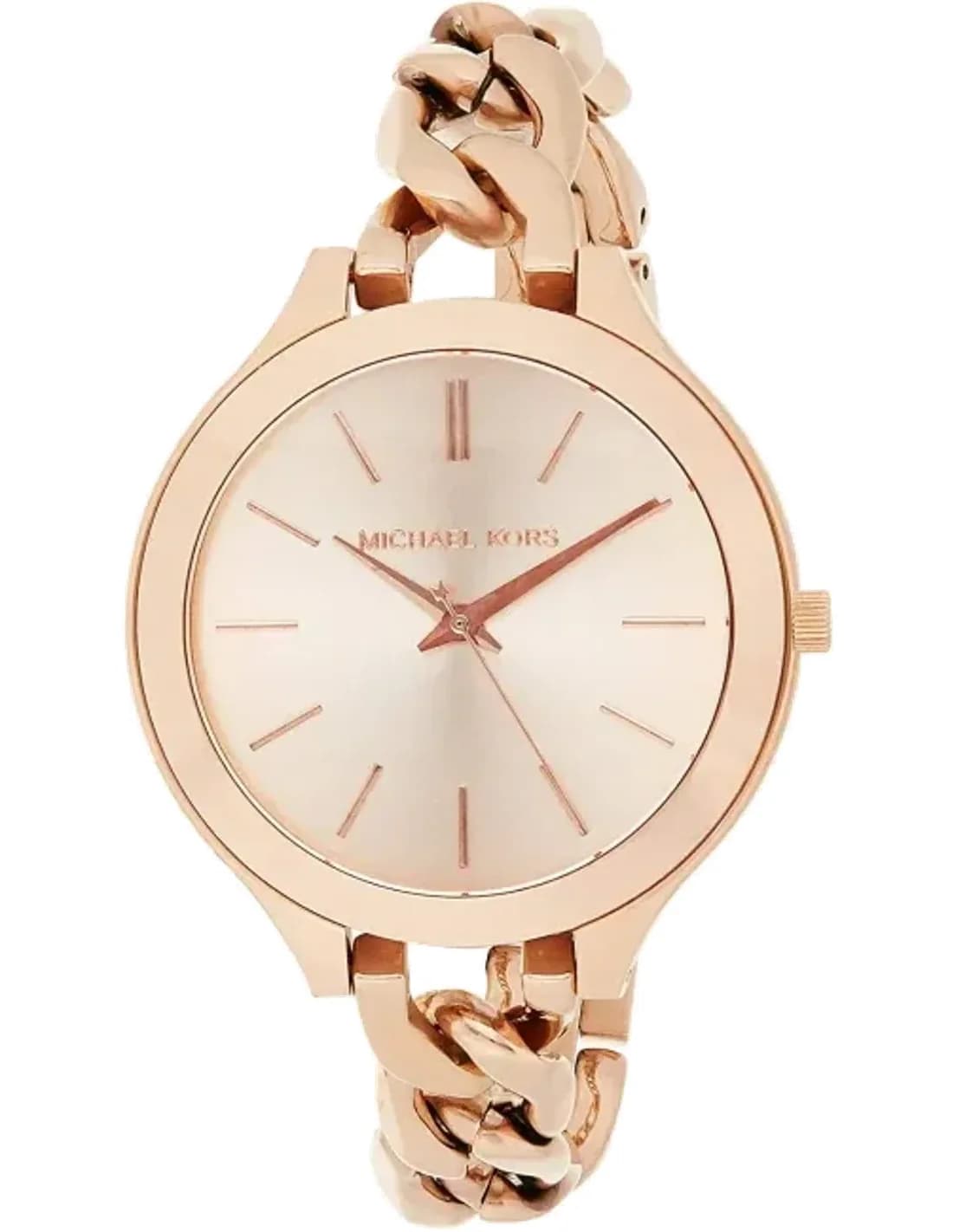 Montre Femme Michael Kors MK3223 - Boîtier et Bracelet Acier Or Rose - Cadran à Index Bâtons