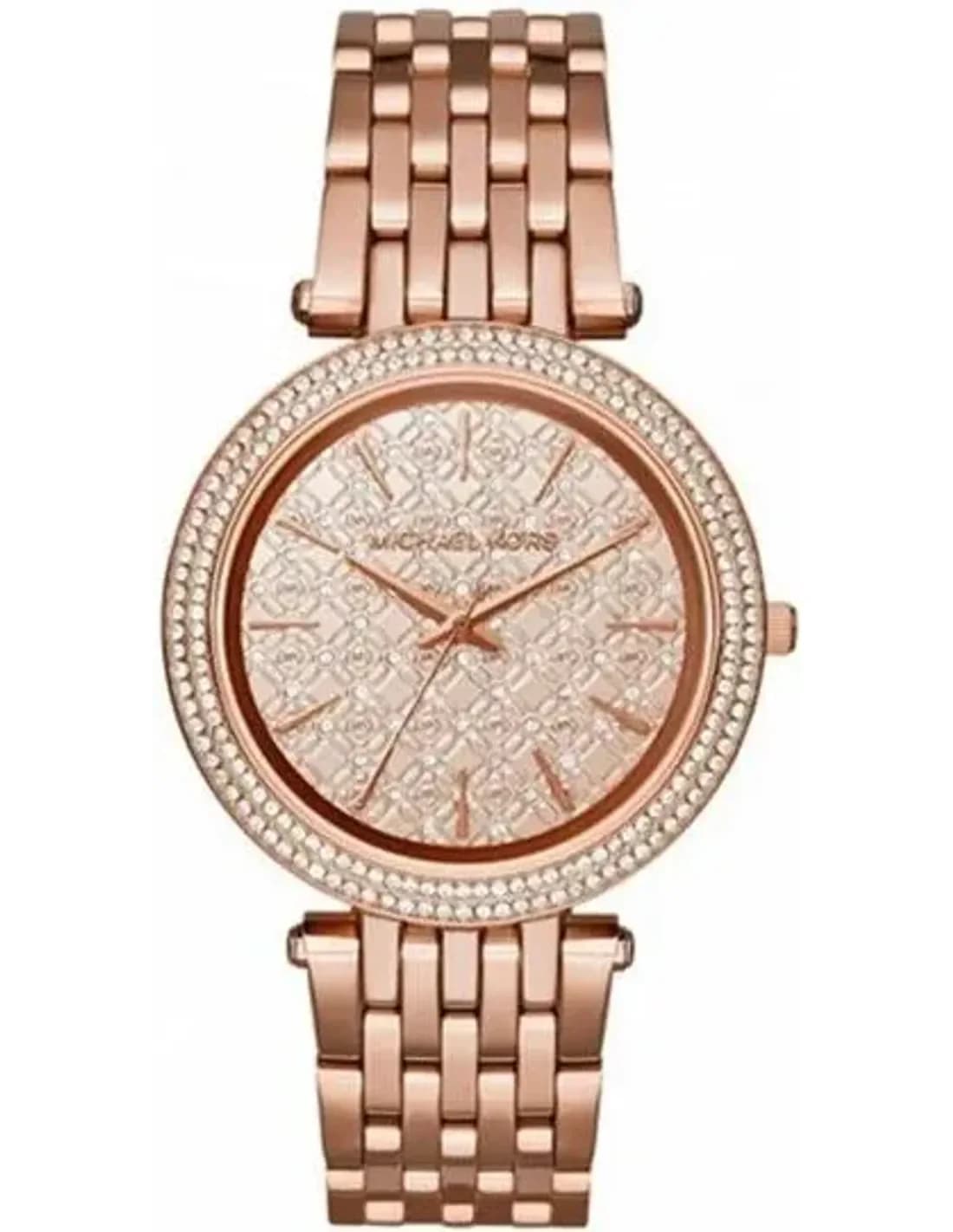 Montre Femme Michael Kors Darci MK3399 en Acier Or Rose à Bracelet Maillons