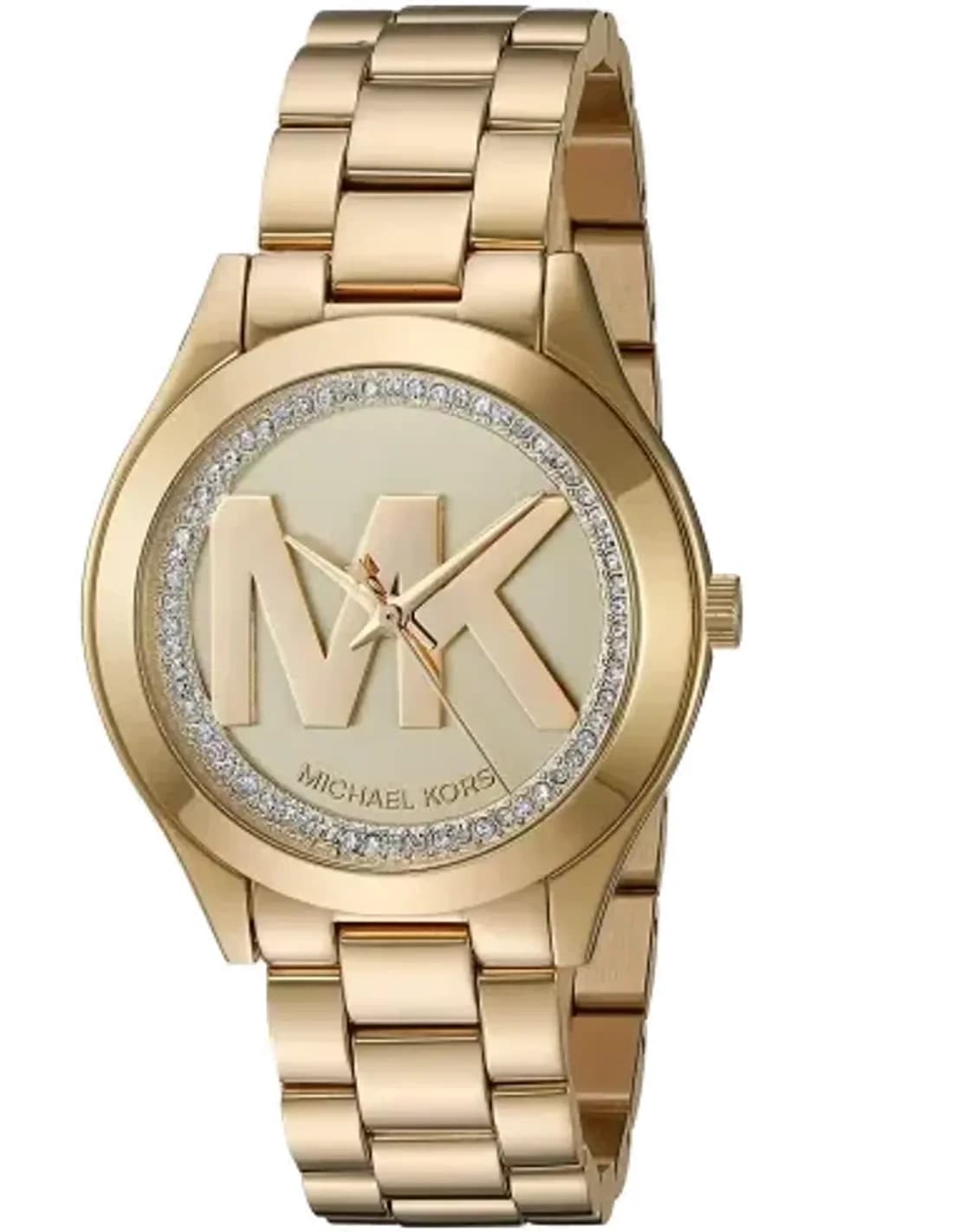 Montre Femme Michael Kors MK3477 Runway - Boîtier Acier Doré Jaune 42 mm