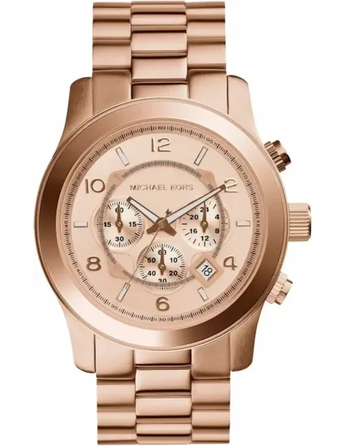 Montre Femme Michael Kors MK3499, Cadran et Bracelet Acier Inoxydable Argenté avec Petite Seconde