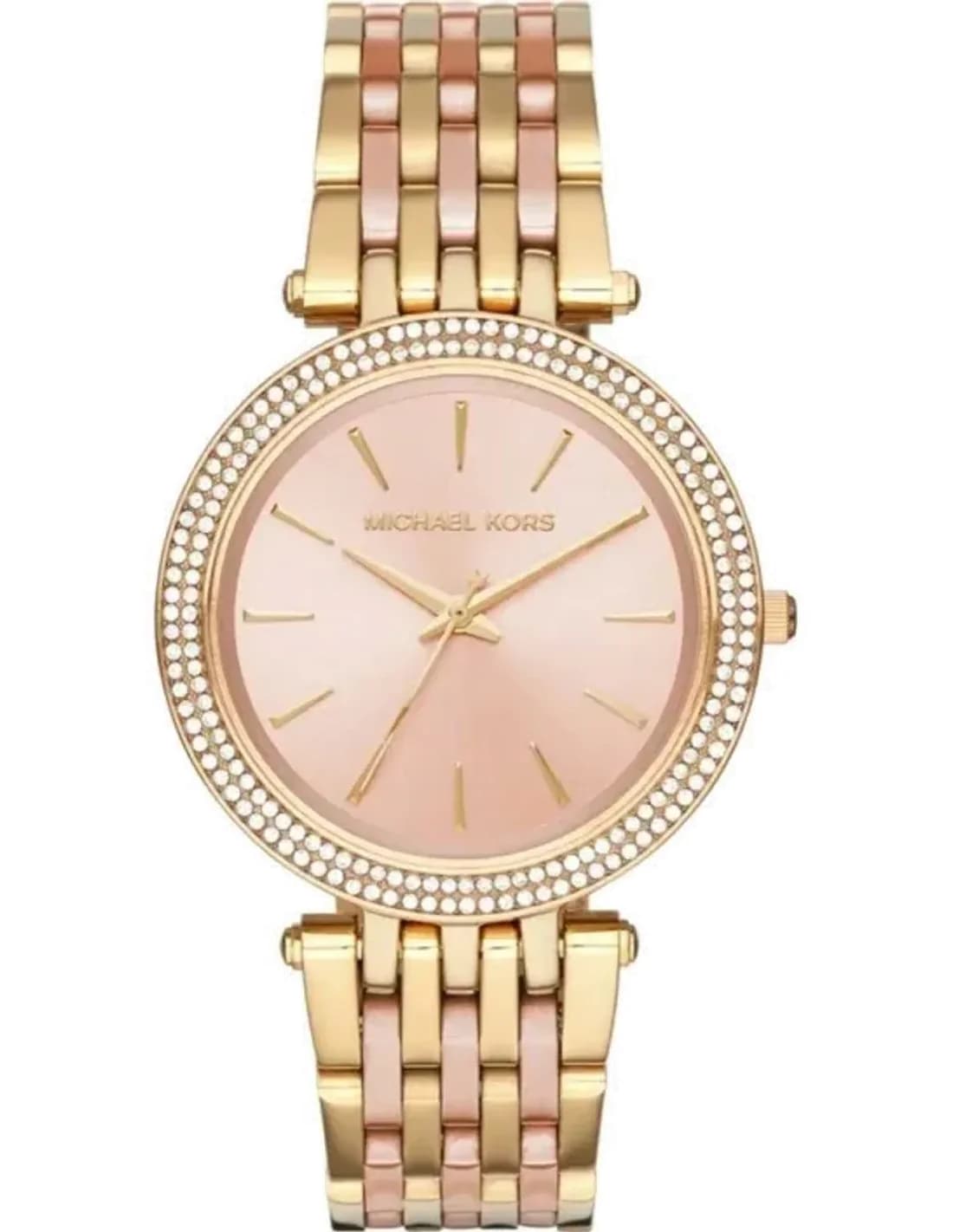 Montre Femme Michael Kors Darci MK3507 - Cadran Fuchsia, Bracelet Acier Or Rose