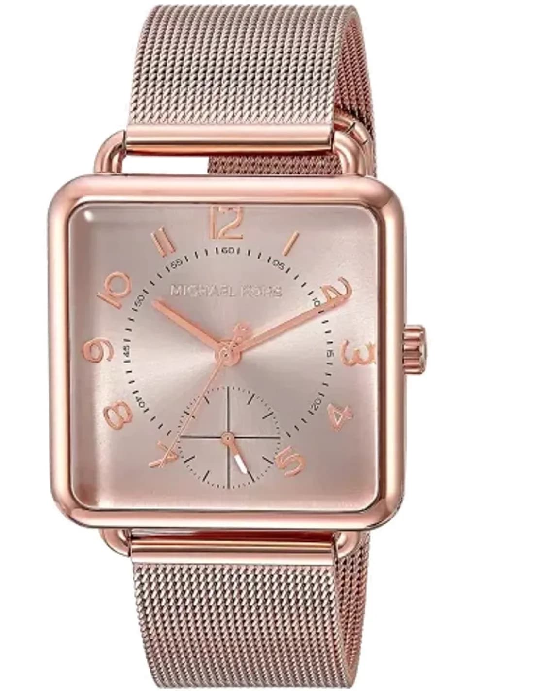 Montre Michael Kors Brenner MK3664 pour Femme, Cadran Carré Or Rose