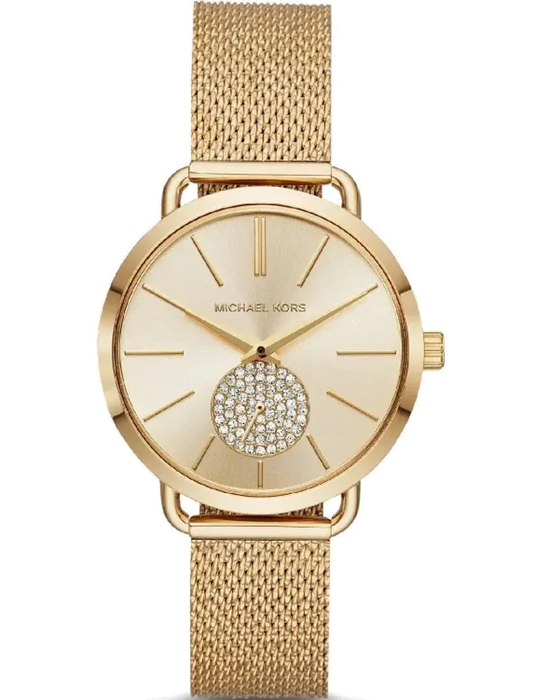 Montre Femme Michael Kors MK3844 Portia en Acier Doré à maille milanaise