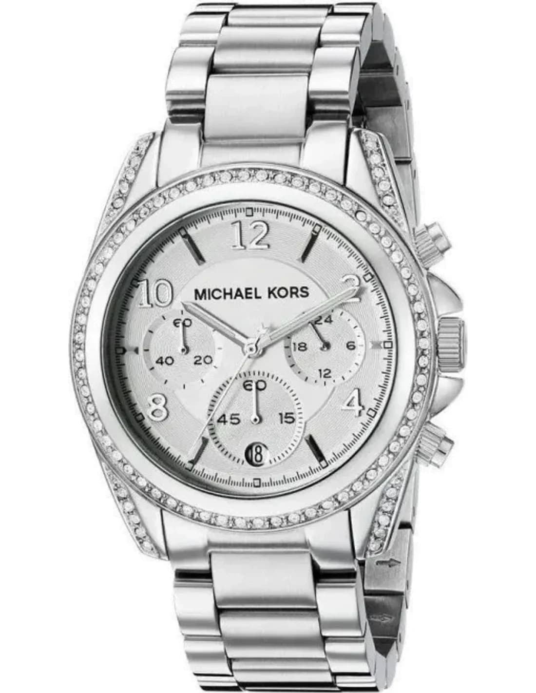 Montre Femme Michael Kors MK5165 Acier Argenté avec Cadran Guilloché et Cristaux