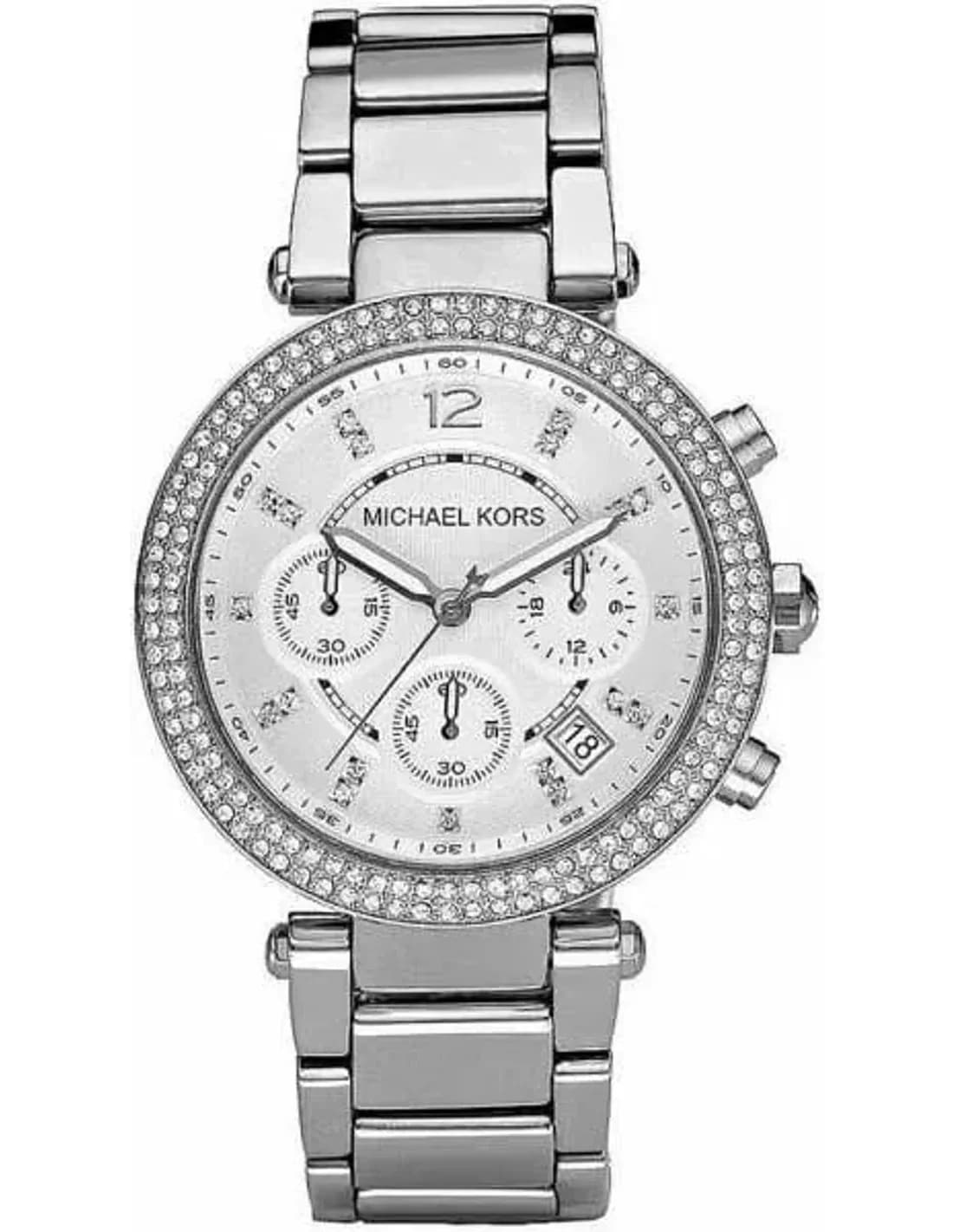 Montre Michael Kors MK5353 pour Femme, Boîtier Argenté avec Cristaux Swarovski
