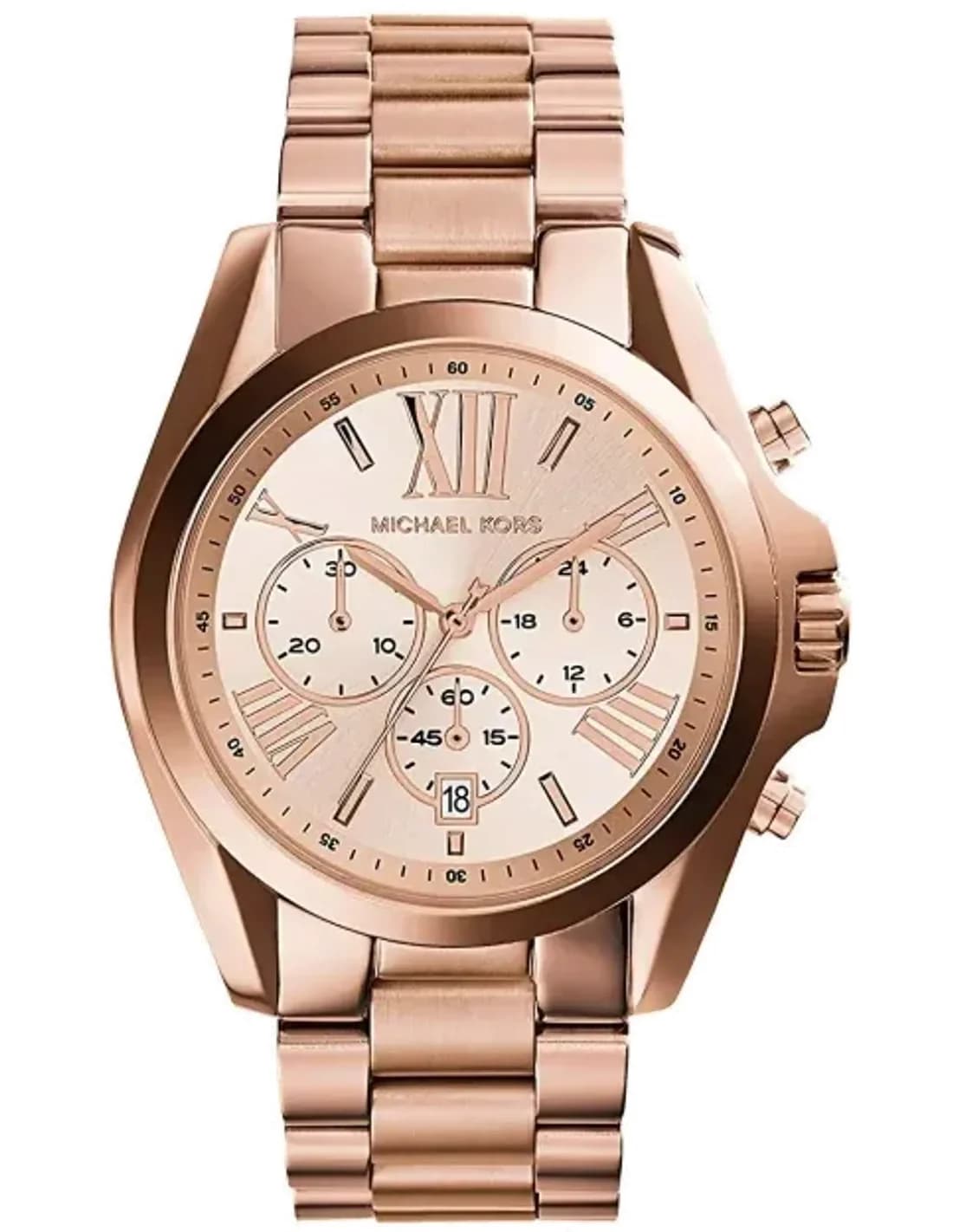 Montre Femme Michael Kors Bradshaw MK5503 Acier Or Rose - Chronographe