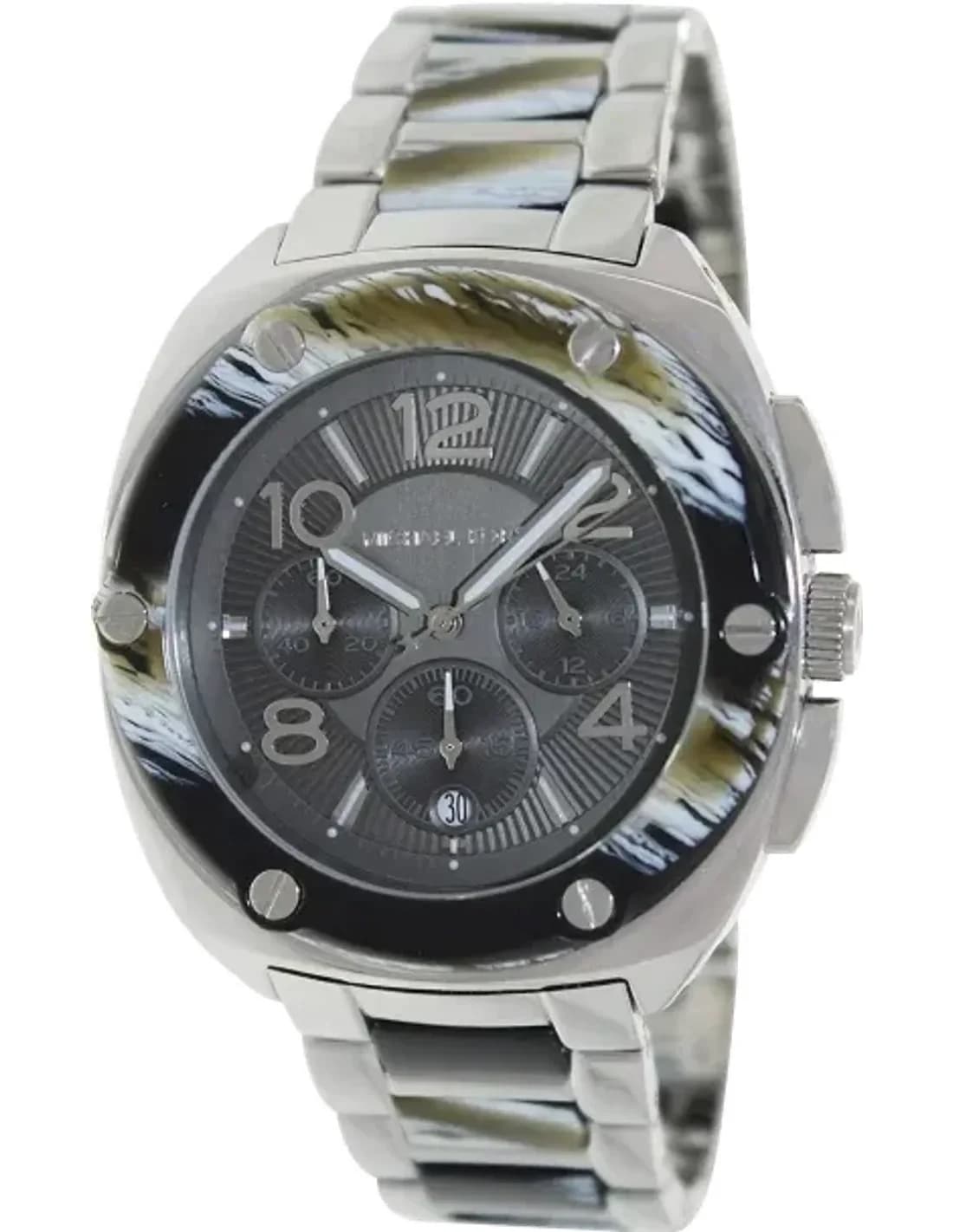 Montre Homme Michael Kors MK5595 en acier argenté, cadran gris