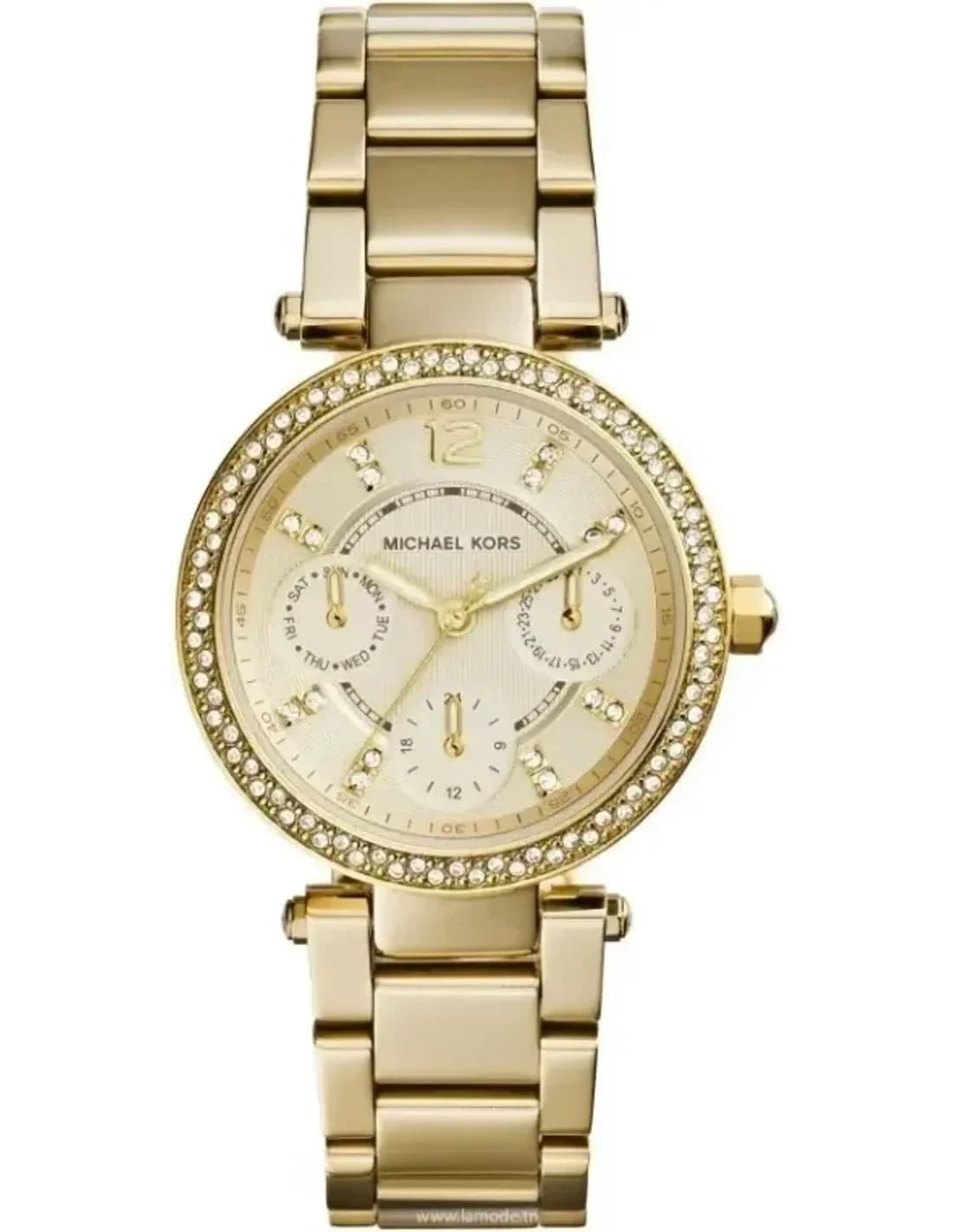 Montre Femme Michael Kors MK6056 Parker en Acier Doré avec Cristaux Swarovski