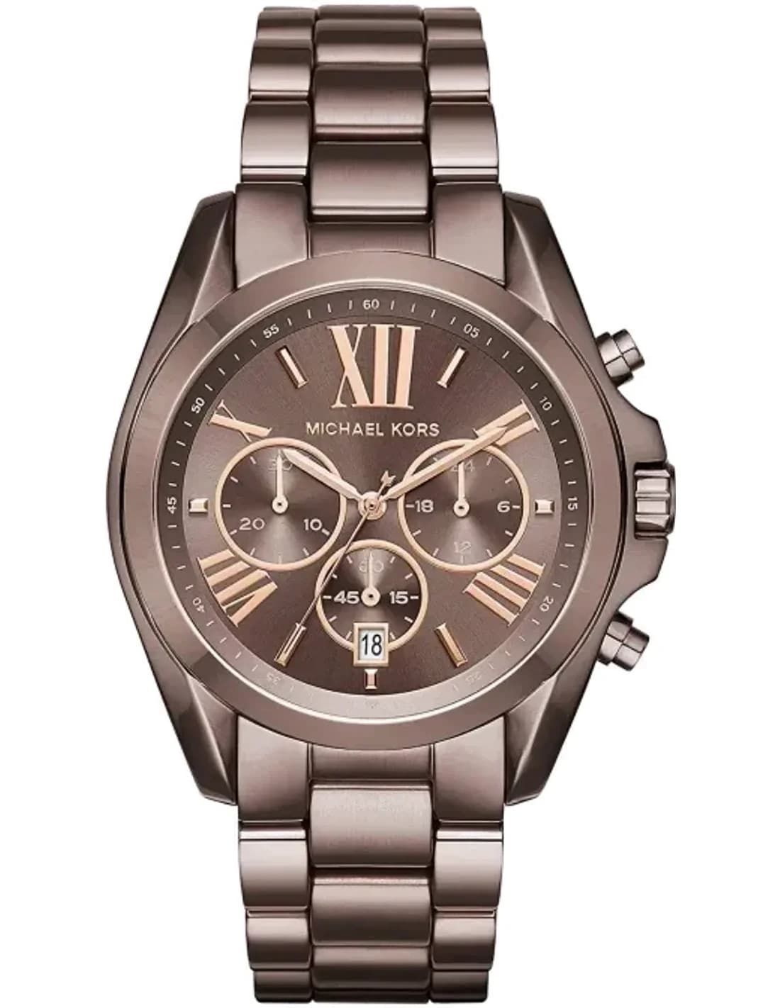 Montre Michael Kors MK6247 Bradshaw Unisexe en Acier Inoxydable Marron