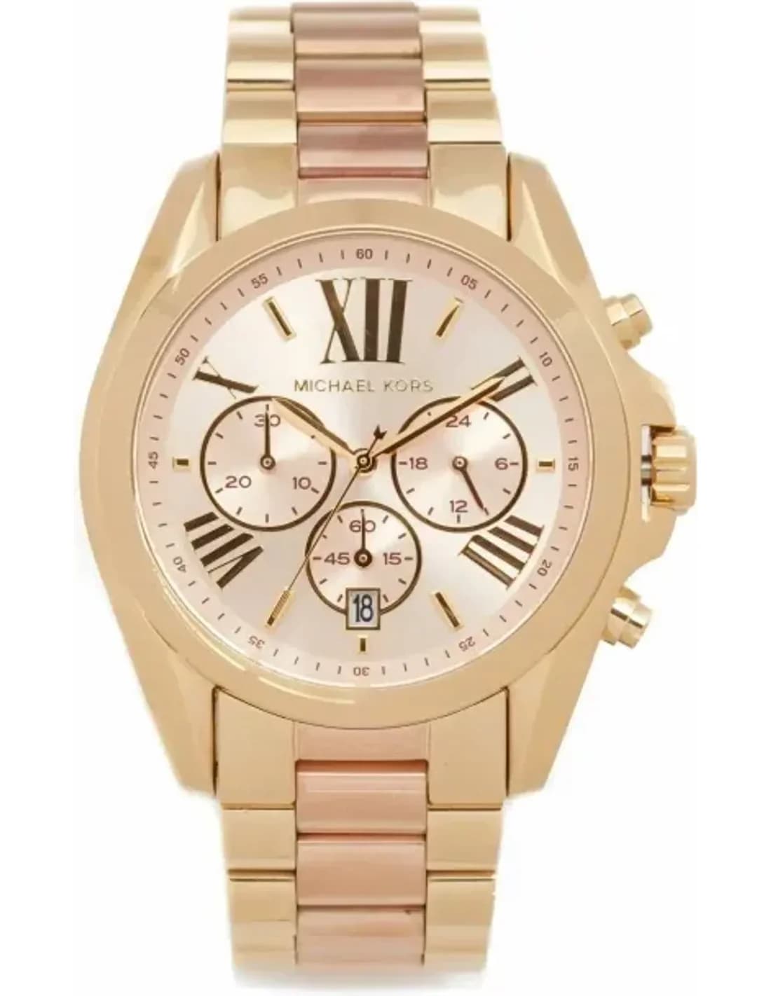 Montre Michael Kors Bradshaw MK6270 Bi-ton or rose bordeaux