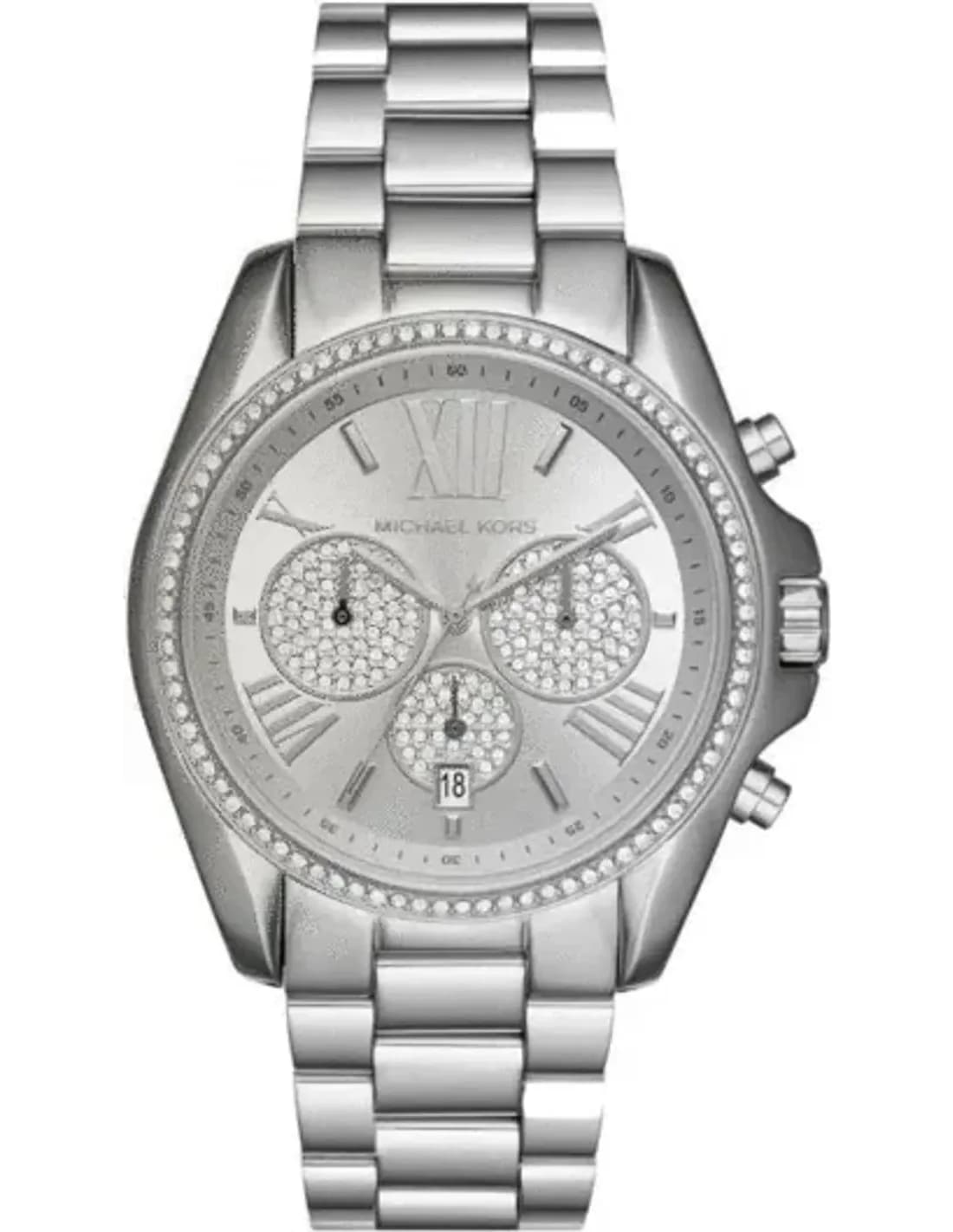 Montre Michael Kors Bradshaw MK6537 pour Femme, Cadran et Bracelet Acier Argent
