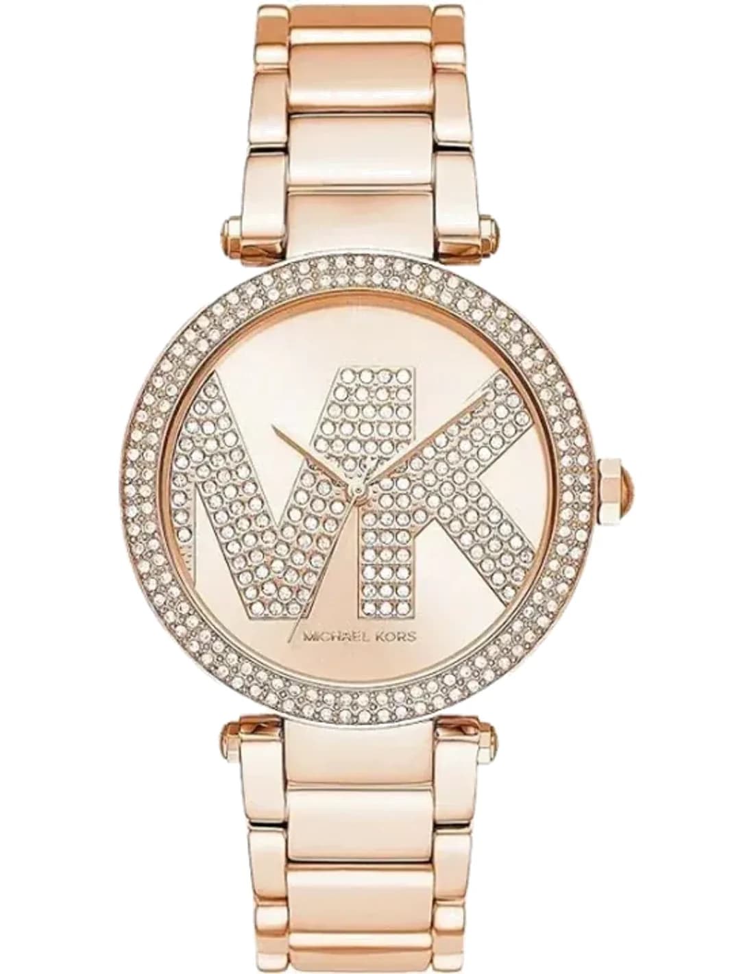 Montre Michael Kors Parker MK6660 pour femme, cadran et bracelet acier or rose