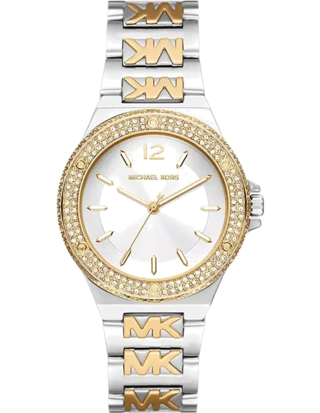 Montre Femme Michael Kors Lennox MK7338 - Cadran argenté, bracelet acier bicolore or et argent