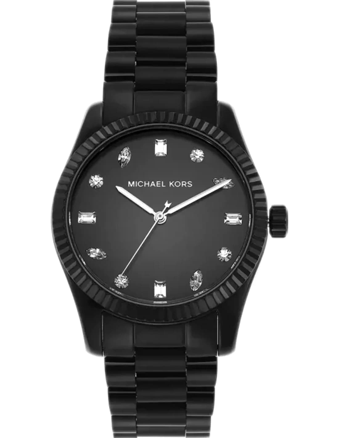 Montre Femme Michael Kors MK7442 en Acier Inoxydable Noir à Cadran Pavé de Cristaux