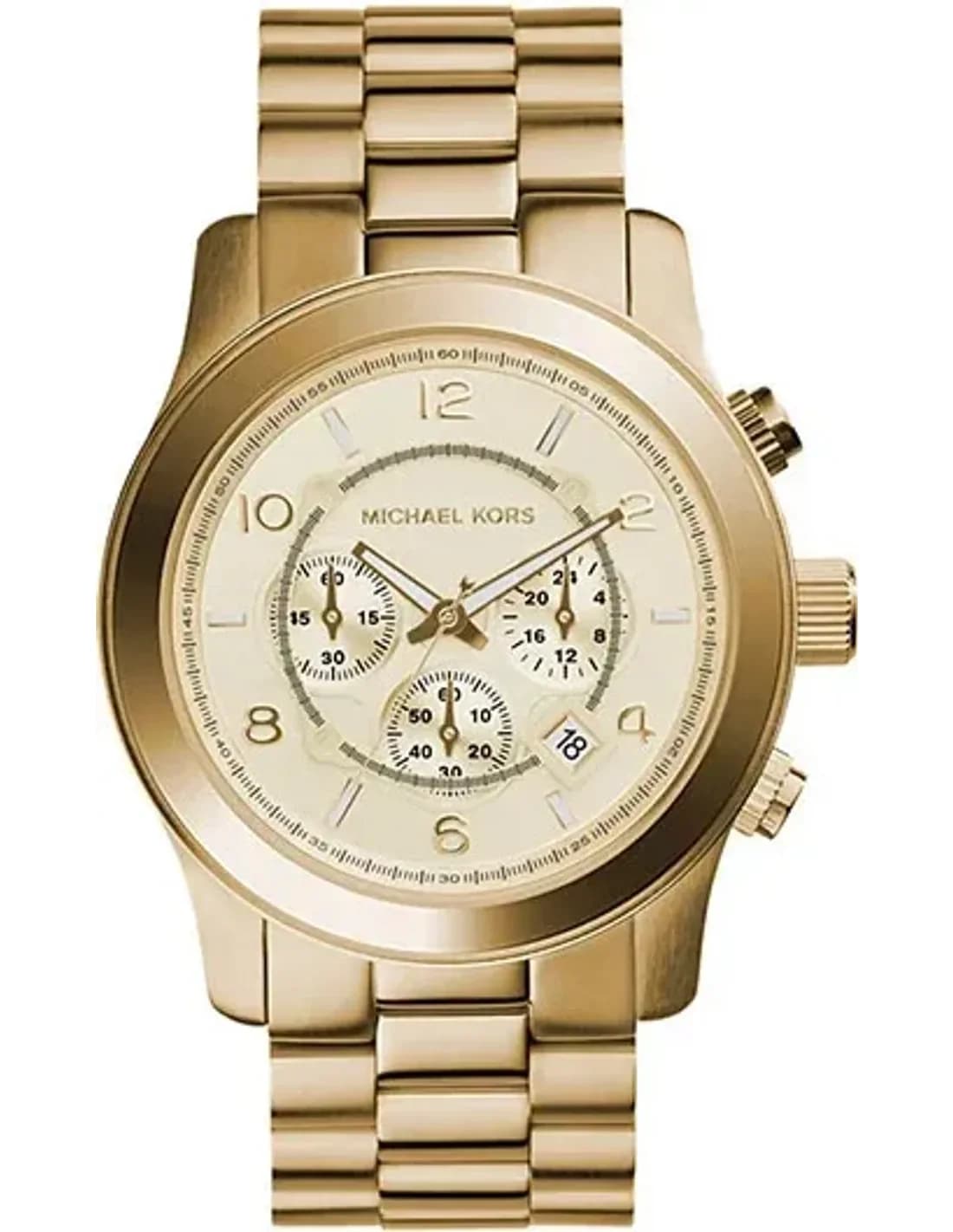 Montre Michael Kors MK8077 Chronographe Unisexe en Acier Doré Jaune