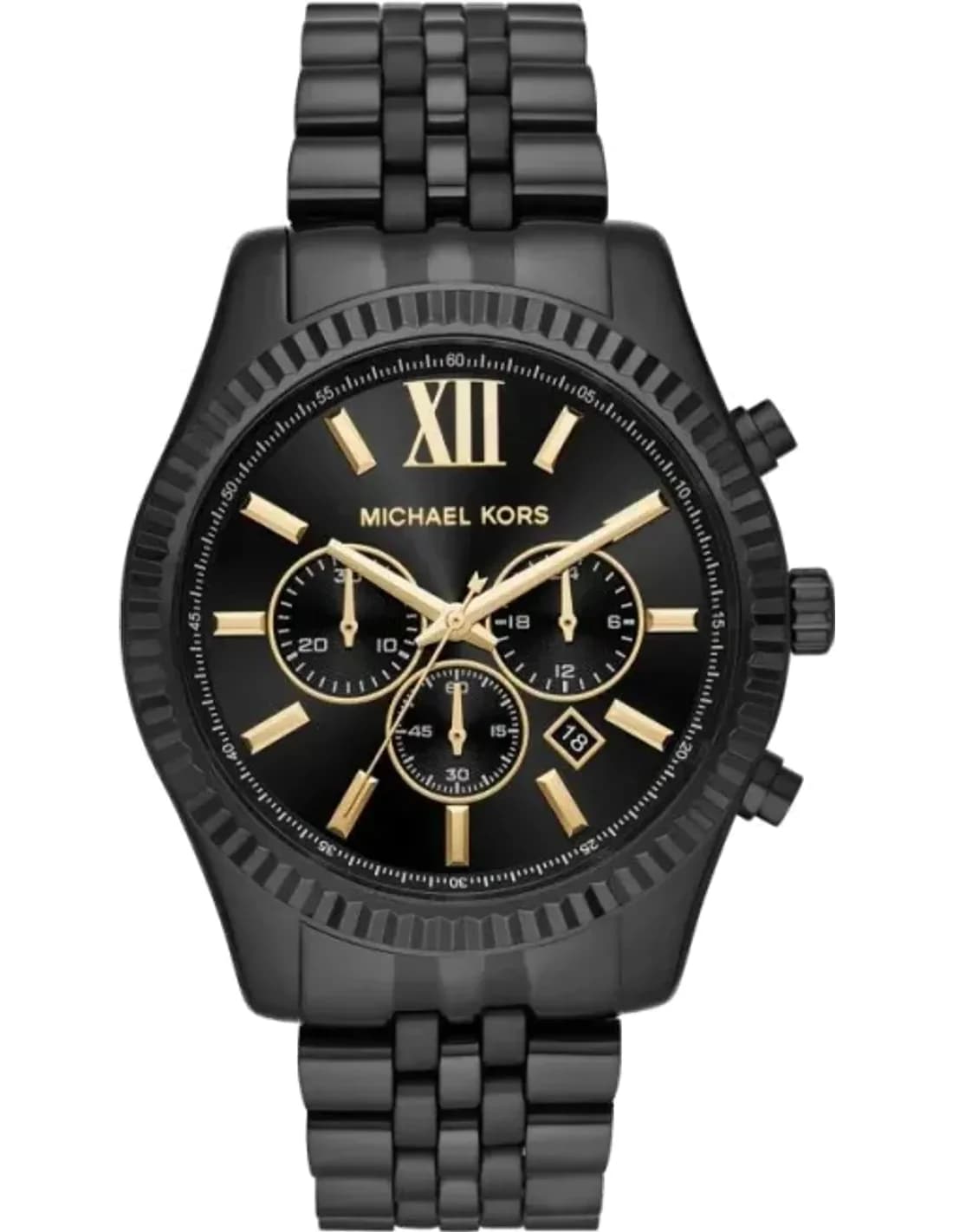 Montre Homme Michael Kors MK8603 Lexington - Chronographe Noir Acier