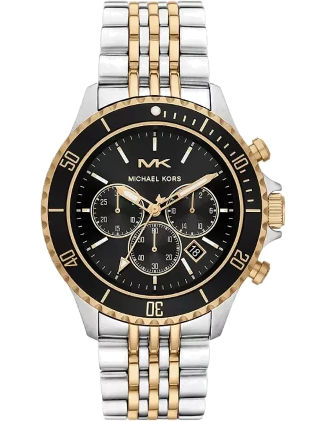 Montre Michael Kors MK8872 homme cadran noir bracelet acier