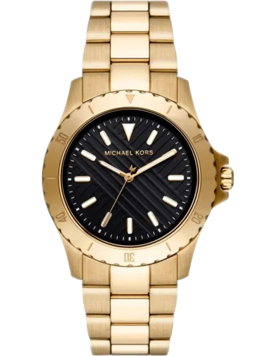 Montre Homme Michael Kors MK9078 en Acier Doré à Cadran Noir